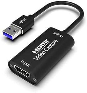 Video Capture Card by Blackbox, 4K HDMI to USB 3.0 Game Capture Device, Aluminium Body, Windows, Android, Mac, HD 1080P Audio Video Card Live Streaming, Gaming, Teaching, Live Broadcast, Classrooms