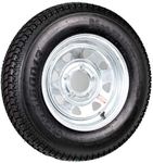 Kenda Loadstar ST175/80D13 Trailer Tire LRC on 5 Bolt Galvanized Spoke Wheel