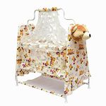 Mother's Love Baby Cot, Baby Cradle, Baby Crib, Baby Swing with Mosquito Net and Pillow for New Born to 9 Months(Multi)