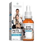 Institut Katharos Eye Drops for Dogs & Cats - Fights Eye Infection - Powerful Antibiotic Dog & Cat & Kittens Treatment : Wash, Care, Dry, Gunky Eyes