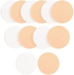 12-Pack Round Makeup Sponges for Foundation - Face Cosmetic Sponges Puff Soft Round Makeup for Liquid Foundation Cream Powder Concealer - Wet Dry Use