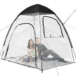 Camping Tent, Lightweight Transparent Tent for 2-3 People, PVC Double Layer Tent, Rain and Sun Protection, Compact Tent for Outdoor Garden, Courtyard, Backyard, Room, Greenhouse, Camping