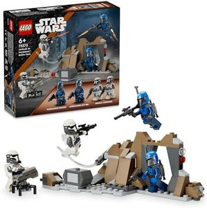 LEGO® Star Wars The Mandalorian Ambush on Mandalore™ Battle Pack 75373, Kids’ Adventure Building Toy, Collectible Brick-Built Playset, Toy for Boys and Girls Aged 6 and Over