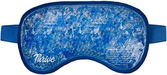 Thrive Hot & Cold Gel Bead Eye Mask/Sleep Mask - Reusable Gel Bead Ice Pack Provides Ice and Heat Pain Relief for Head, Puffy Eyes, Beauty, Relaxing, and Sleep