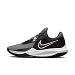 NIKE Precision 6 Basketball Shoes Adult DD9535-003 (Black/White-I), Size 11.5