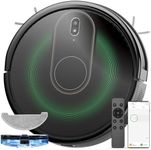 Robot Vacuum Cleaner with Mop Combo, 4000Pa Strong Suction, Robotic Vacuum with Auto Carpet Boost, 150mins Runtime, 2.89-in Slim, Self-Charging, Wi-Fi/APP/Alexa/Remote, for Pet Hair Hard Floor Carpet