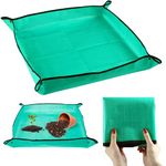 Gardening Plant Repotting Mat, Foldable Plant Transplanting Tarp Waterproof Gardening Mat, Succulent Hand Transplanting Pad Planting Ground Mat for Indoor Garden Plant Care