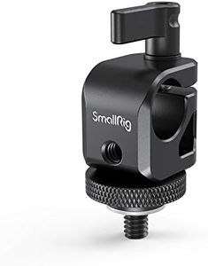 SMALLRIG 15mm Rod Clamp Rail Connector with 1/4" Thread Hole to Attach Camera Microphones/Sound Recorders/Lighting Equipment - 860