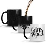 YuBingo Bestie Squad Funny Magic Coffee Mug - Best Freindship Day Gifts for Dost - Unique Gifts from Best Friend, Cool Birthday Present Idea for a Friend, 320ML - Magic Black