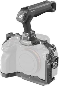 SMALLRIG Cage Kit for Sony Alpha 7R V/Alpha 7 IV/Alpha 7S III, HawkLock Quick Release Advanced Camera Cage with Top Handle, Cable Clamp for HDMI - 4538