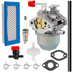 HPENP 0C1535ASRV Carburetor 78601 Air Filter Kit for Generac 4000XL Parts 4000 EXL Nikki 97747 C1535 GN220 GH220HS W436BRE T44 35PDS396829 0C1535AESV Sears Troy Built Portable 7.8HP Generators