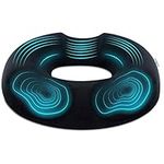 TheComfortZone Donut Cushion For Coccyx & Tailbone Pain Pressure Relief | Memory Foam Orthopedic Doughnut Seat Cushion for office chair | Hemorrhoid, Pregnancy Post Natal, Surgery, Sciatica (Black)