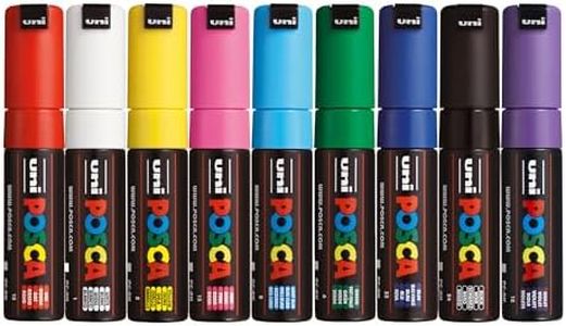 Posca PC-8K Acrylic Paint Marker Pens, Standard Colours (9-Pack)