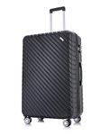 Flymax XL 32" Extra Large 4 Wheel Suitcases Spinner Lightweight Luggage ABS Travel Cases Black 138 Liter with TSA Lock