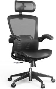FLEXISPOT OC3 Pro Ergonomic Office Chair High Back Computer Chair with Flip-up Armrest/8-Level Lumbar Support, Breathable Mesh Seat Cushion Backrest, Chairs for Home Office Gaming Working, Black