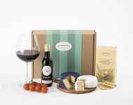 Snowdonia Cheese & Wine Hamper - Rock Star Cave Aged & Truffle Trove Extra Mature Cheddar - Three Mills Reserve Red Wine ABV 8% and Cartwright & Butler Wafers - Hamper Exclusive To Burmont's