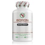 Nutriodol Boron Tablets | 3mg Per Tablet | Sodium Tetraborate | 180 Days Supply | Suitable for Vegans | Easy to Swallow Tablets