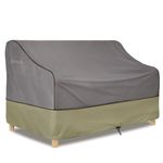 BRIVIC Patio Furniture Covers Waterproof for Sofa, Outdoor loveseat Covers Fits up to 54W x 38D x 35H inches, Grey