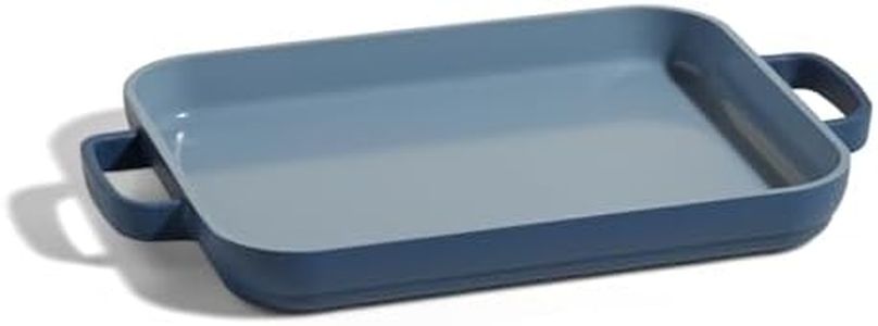 Our Place Mini Griddle Pan - 2 Quart Nonstick Ceramic Sheet Pan & Stovetop Griddle with Handles | Toxin-Free Cast Aluminum | Oven Safe up to 450°F | Blue Salt