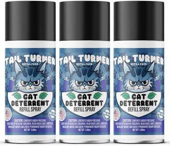 ForgeLux Tail Turner Cat Deterrent Spray Refill Pack - Motion-Activated Cat Deterrent Spray Compatible with SSSCAT Spray System - Safe, USA-Made Pet Training Solution for Problem Areas (3 Pack)
