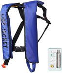 MOCOTONO Inflatable Life Jacket, Automatic/Manual Inflatable PFD Life Vest for Adults,Auto Blue