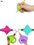 Samtia Pencil Grips, Original Breakthrough Assorted Writing Aid Grip Finger Grip for Kids Preschoolers Children Adults Special Needs for Lefties or Righties