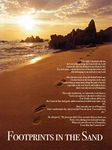 Tri-Seven Entertainment Footprints In The Sand Color Wall Poster Print Poem God Inspirational, 18" W x 24" L