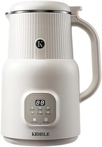KIDISLE 6 in 1 Automatic Nut Milk Maker Blender, 20oz Homemade Coconut, Soy, Oat, Almond, Plant Based Milks and Non-Dairy Beverages with Delay Start/Keep Warm/Boil Water/Self-Cleaning, Cream