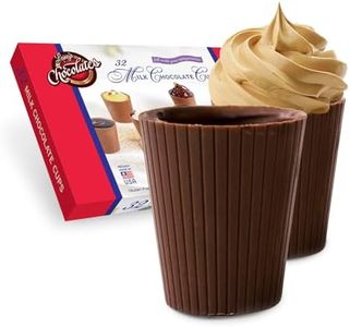 Lang’s Chocolates – Milk Chocolate Cups – Gluten-Free, Kosher Certified – Add Mousse, Dessert, or Liqueur – Perfect for Entertaining – 64 Count
