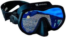 ATACLETE Phantom Dive Mask – Military-Grade Scuba Mask, Single Lens, Tempered Glass, Comfortable Silicone Skirt for Extended Use (Black) Scuba Diving Mask – Snorkeling, Free Diving and Swimming