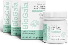 BioGaia Prodentis 3-Pack | Dental Probiotic Lozenges | Promote Healthy Gums & Teeth | Defend Against Dental Problems | Replenish Oral Microbiome | Improve Oral Health | Mint Flavor | 90 Day Supply