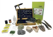 Colorado Anglers 4-in1 Fly Tying Kit Bundle - Include Standard Kit with 8 Tools, CAS and Fly Tying Guide Book, DVD for Introduction to Fly Tying, and Fly Tying Materials - Fly Fishing Kit Bundle