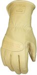 Youngstown Glove FR Ultimate Leather Utility Winter Work Gloves - Kevlar Lined - Cut, Puncture, Flame Resistant, Arc Rated - Tan, Medium,Brown