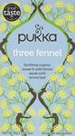 Pukka Herbs | Three Fennel Organic Herbal Tea Box | Sweet & Wild Fennel Seeds & Fennel Leaf | Ideal For Digestion | Caffeine Free | 4 Packs | 80 Plant Based Biodegradable Tea Bags