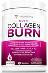 Hydrolyzed Collagen Powder for Weight Loss - Collagen Burn Ultimate Beauty Complex Multi Collagen Peptides Powder for Women with Types I II III V and X for Fat Burning Support - Unflavored