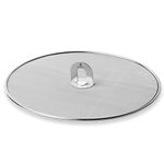 Homestia Splatter Screen for Kitchen, 304 Stainless Steel Fine Mesh Splatter Screen for Frying Pan, 11.5” Grease Splatter Guard with Fold Flat Knob