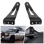 Nilight 90032B 2PCS 54” Curved LED Light Bar Bracket at Upper Windshield Roof Cab for 99-06 Chevy Silverado Suburban Avalanche Tahoe & GMC Yukon Sierra, 2 Years Warranty