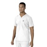 Carhartt Men's Men's Force V-Neck Shirttail Top, White, X-Large