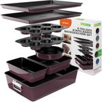 8-Piece Nonstick Stackable Bakeware