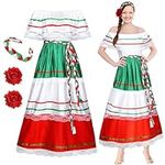Riyiper Traditional Mexican Dress W