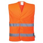 Portwest Men's C474orrxx/3x Hi-vis Safety Vest, Orange, XXL-3XL UK