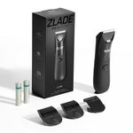 Zlade Ballistic Neo All in One Trimmer for Men, Beard, Balls, Pubic Hair & Private Parts | 3 Heads, Beard & Body + Nose & Ear + Face & Body Shaver | Waterproof, No Nicks or Cuts | 7000 RPM | 90 Mins Runtime | USB-C Charging (Gray)