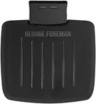 George Foreman 28310 Immersa Medium Electric Grill - Removable Control Panel To Allow Grill Machine To Be Fully Washable And Dishwasher Safe, Black