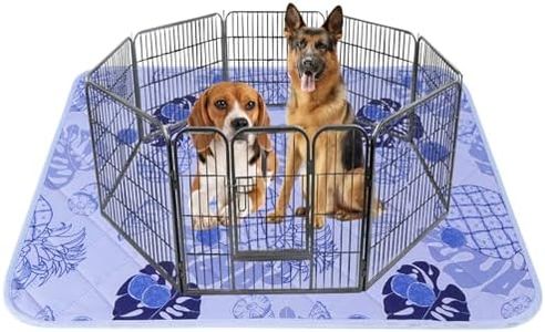 IEUUMLER Washable Pee Pads for Dogs Extra Large 71" x 71", 1 Pack Non-Slip & Waterproof Whelping Pad, Reusable Puppy Potty Training Pad for Playpen EU007 (Purple Pineapple, 71"X71"-1pcs)