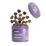 Pupps Calming Dog Treats - Natural Stress & Anxiety Relief, Vet-Approved, Perfect for Travel, Separation, Barking & Hyperactivity - 100% Delicious & Non-Drowsy Formula Natural Dog Treats