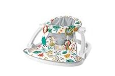 Fisher-Price Portable Baby Seat with Toys, Baby Chair for Sitting Up, Sit-Me-Up Floor Seat, Whimsical Forest, HPY89