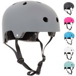 SkateHut Bike Helmets for Kids, Teens and Adults - Certified Safety Helmet for Boys, Girls, Men & Women - Adjustable Skateboarding Helmet for Scooters, BMX, Mountain Biking & Roller Skating Protection