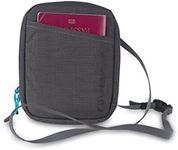 Lifeventure RFID Protected Travel Neck Pouch, Grey