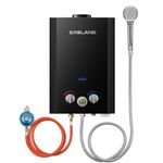 GASLAND BE264B 10L Gas Water Heater, Outdoor Tankless Hot Shower System with Digital Display, Instant LPG Water Boiler for Campervan Shower Road Trip Hot Tap Lpg Shower