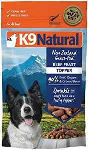 K9 Natural Grain-Free Freeze Dried Dog Food Topper or Meal Mixer (Beef)